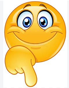 Smiling emoji pointing down at the download button.